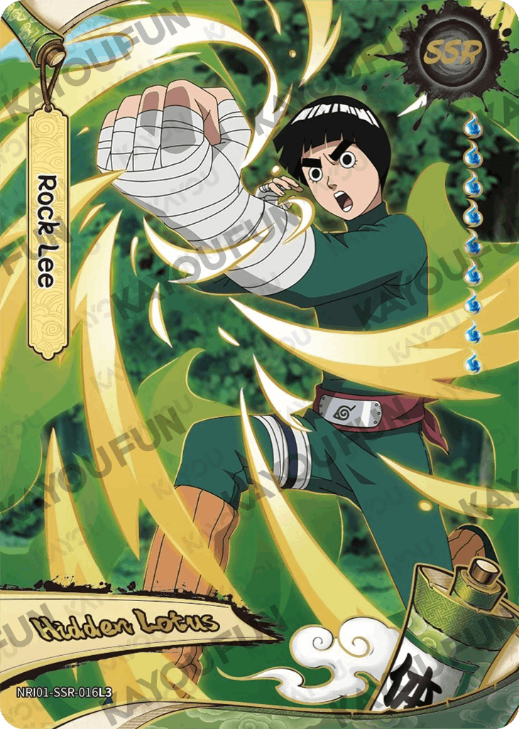 Kartu Kayou Naruto - Rock Lee (SSR)