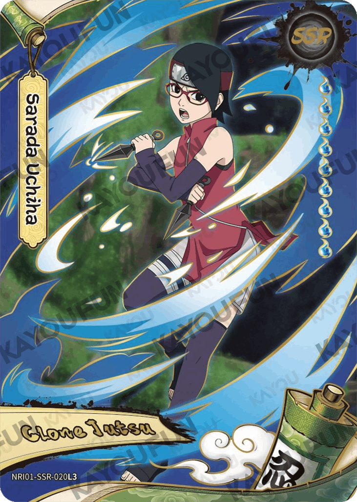 Kartu Kayou Naruto - Sarada Uchiha (SSR)
