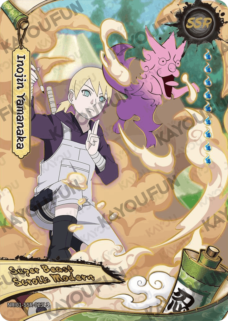 Kartu Kayou Naruto - Inojin Yamanaka (SSR)