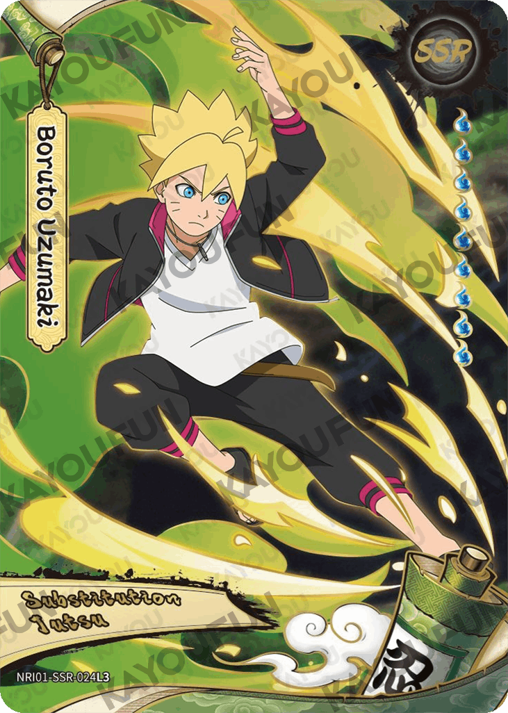 Kartu Kayou Naruto - Boruto Uzumaki (SSR)