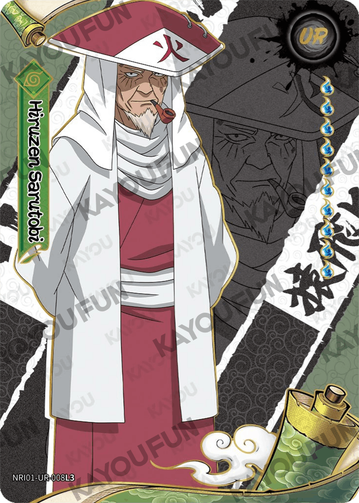 Kartu Kayou Naruto - Hiruzen Sarutobi (UR)