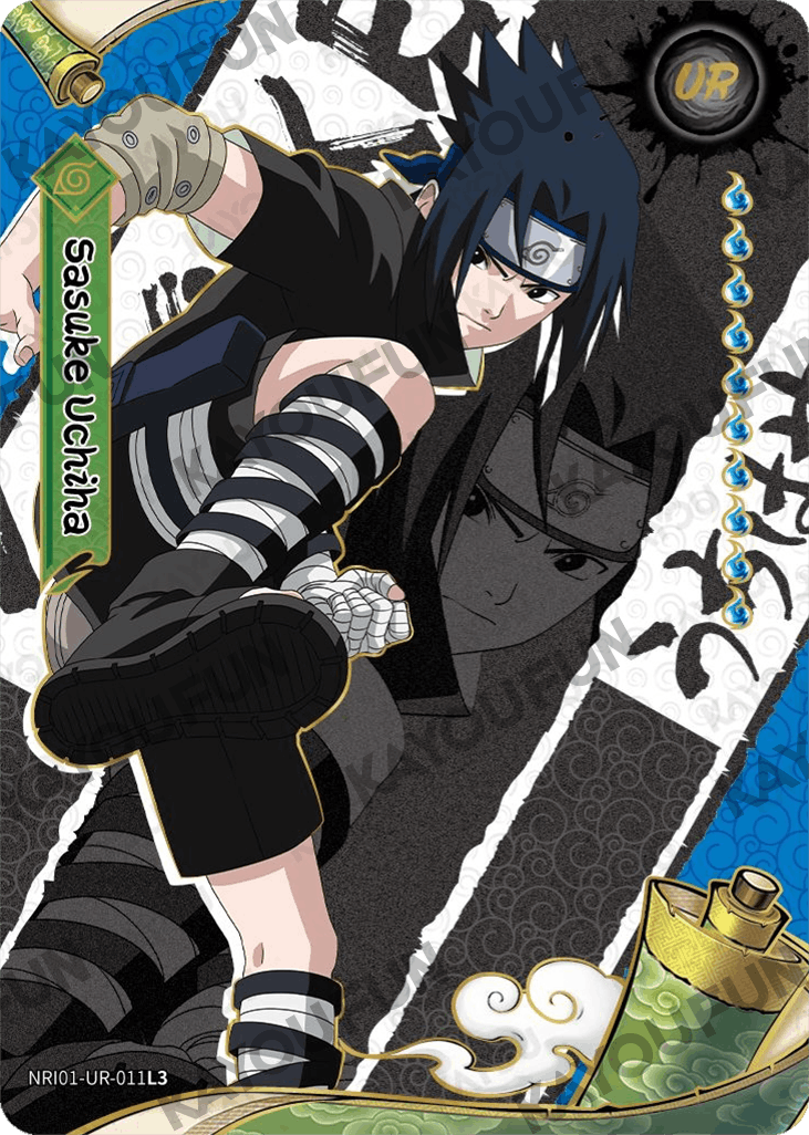 Kartu Kayou Naruto - Sasuke Uchiha (UR)