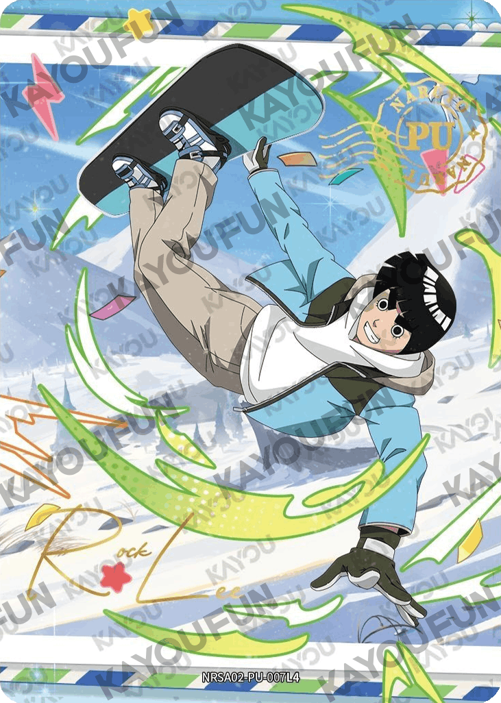 Kartu Kayou Naruto - Rock Lee (PU)