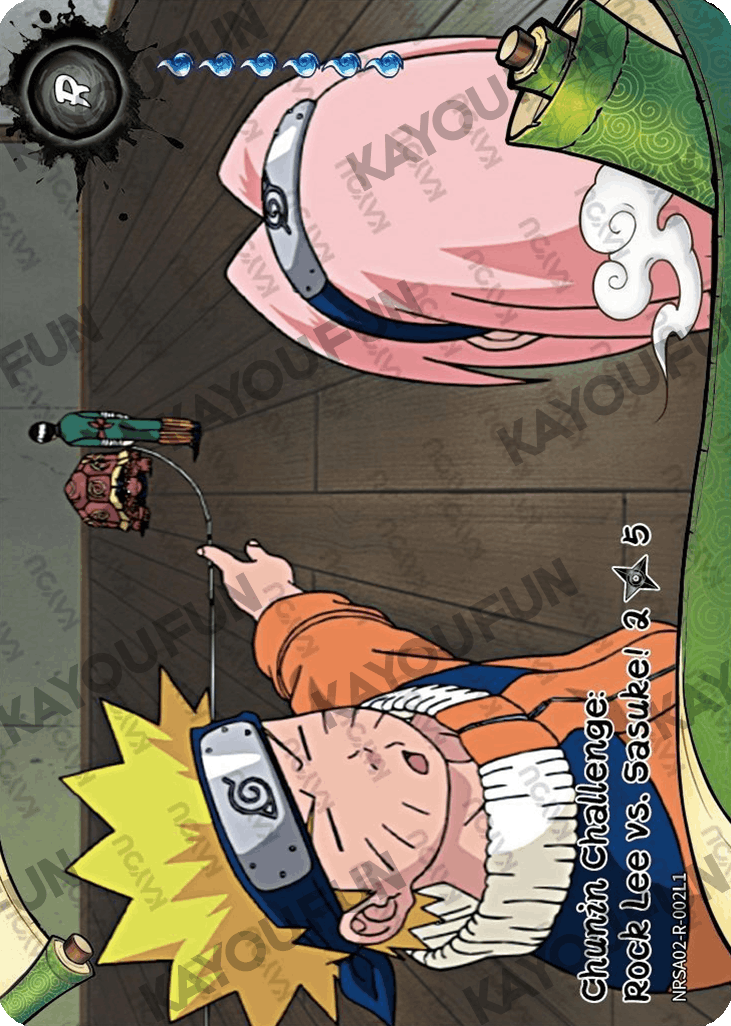 Kartu Kayou Naruto - Chunin Challenge: Rock Lee vs. Sasuke! 2 (R)