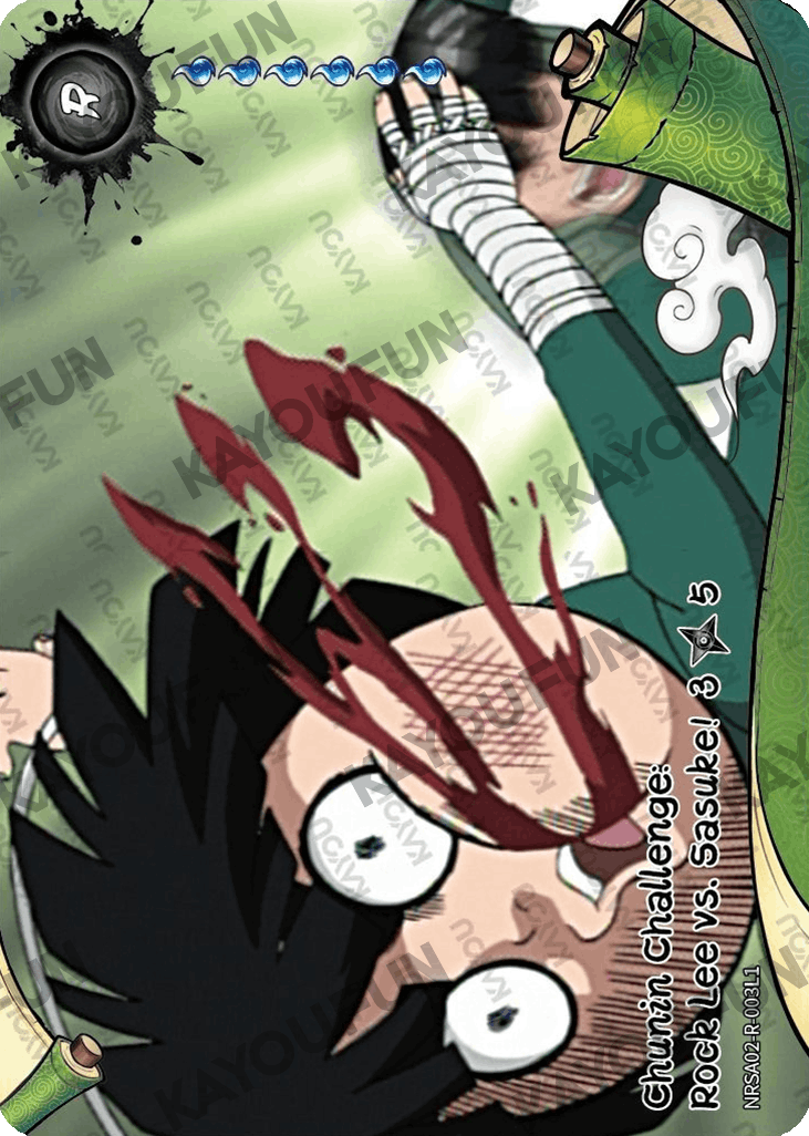 Kartu Kayou Naruto - Chunin Challenge: Rock Lee vs. Sasuke! 3 (R)