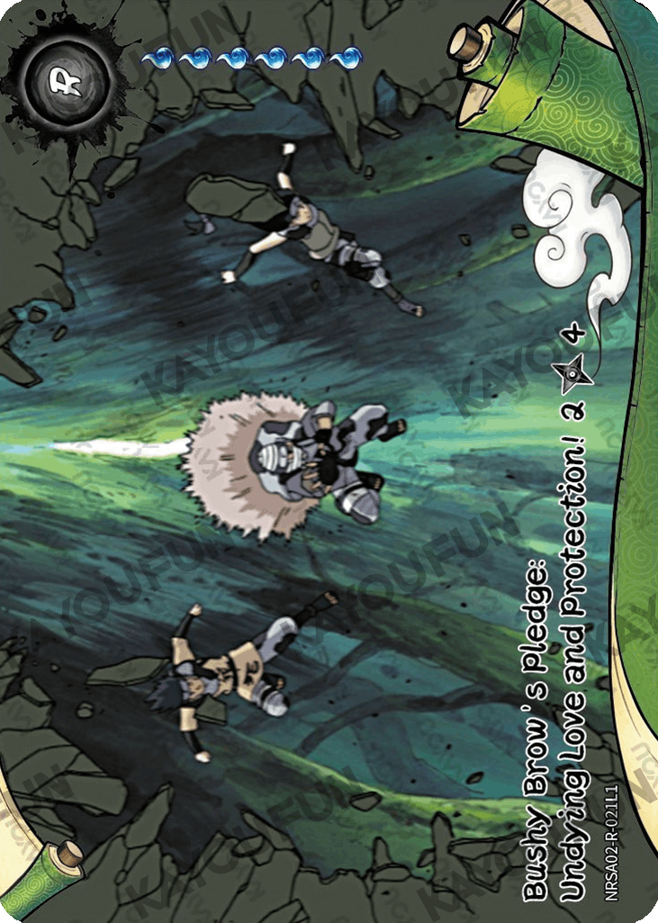 Kartu Kayou Naruto - Bushy Brow's Pledge: Undying Love and Protection! 2 (R)