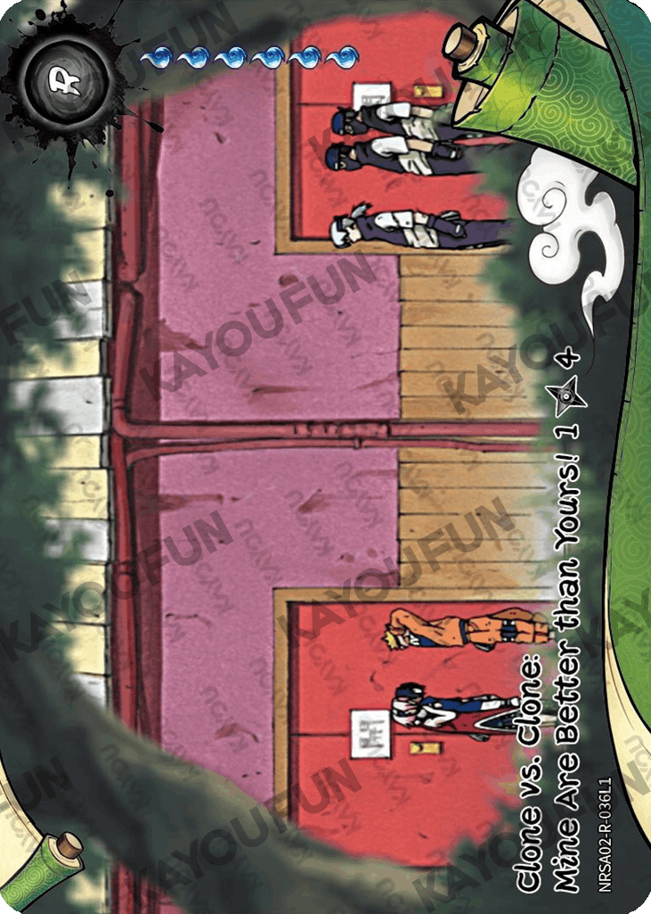 Kartu Kayou Naruto - Clone vs. Clone: Mine Are Better than Yours! 1 (R)