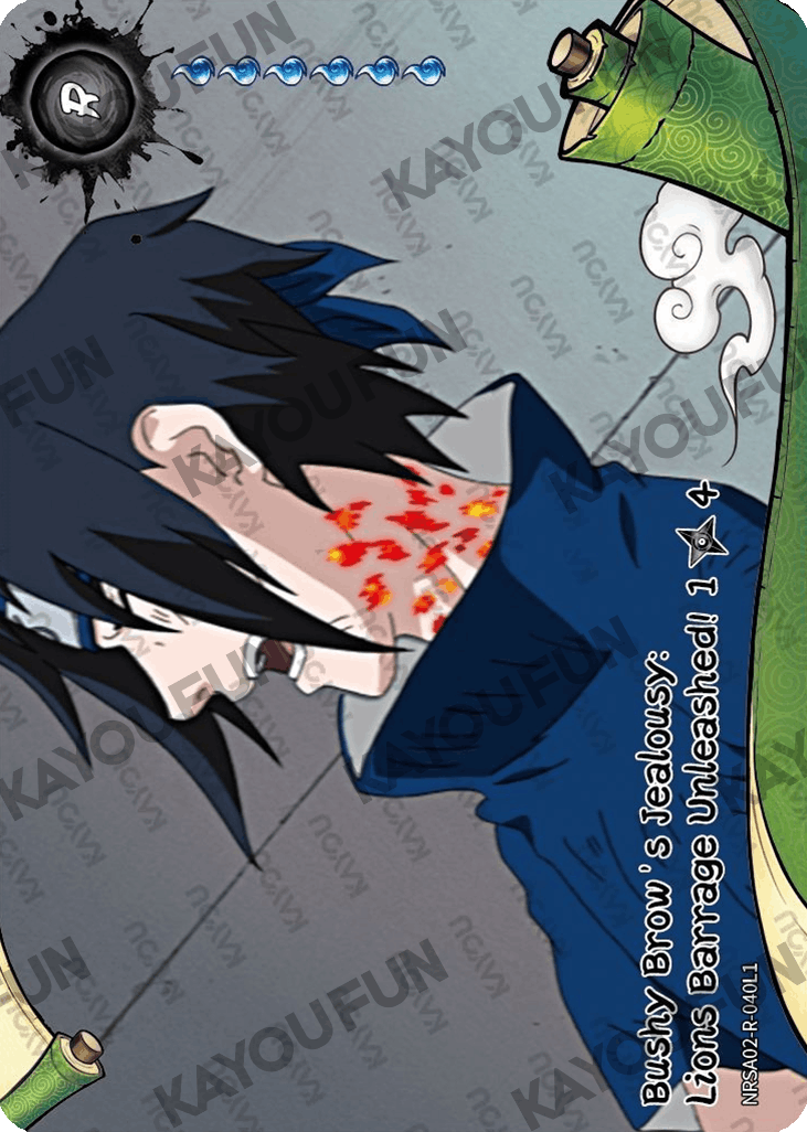 Kartu Kayou Naruto - Bushy Brow's Jealousy: Lions Barrage Unleashed! 1 (R)