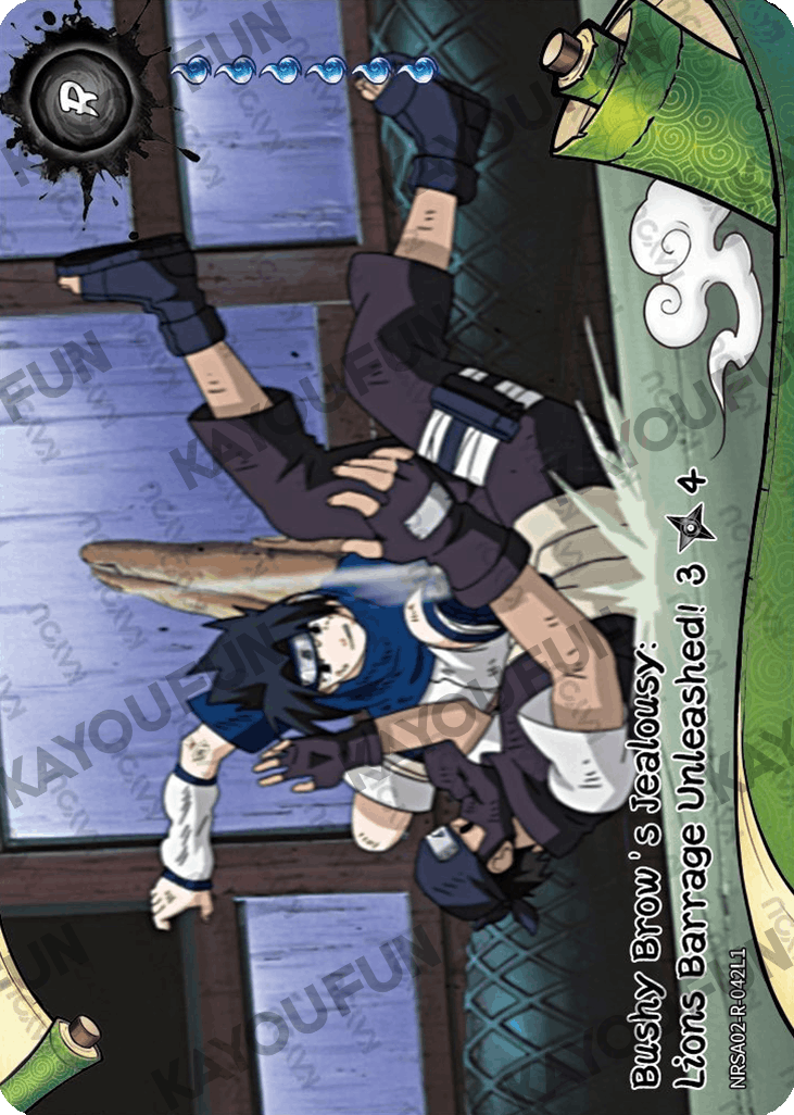 Kartu Kayou Naruto - Bushy Brow's Jealousy: Lions Barrage Unleashed! 3 (R)