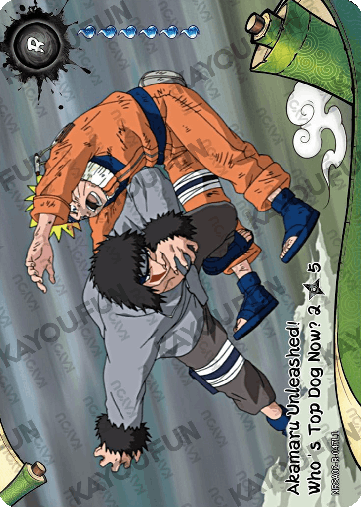 Kartu Kayou Naruto - Akamaru Unleashed! Who's Top Dog Now? 2 (R)