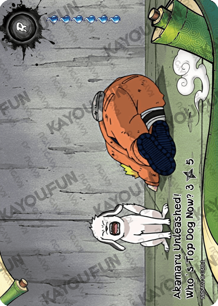 Kartu Kayou Naruto - Akamaru Unleashed! Who's Top Dog Now? 3 (R)