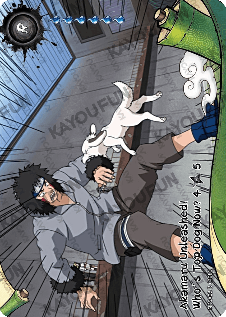 Kartu Kayou Naruto - Akamaru Unleashed! Who's Top Dog Now? 4 (R)