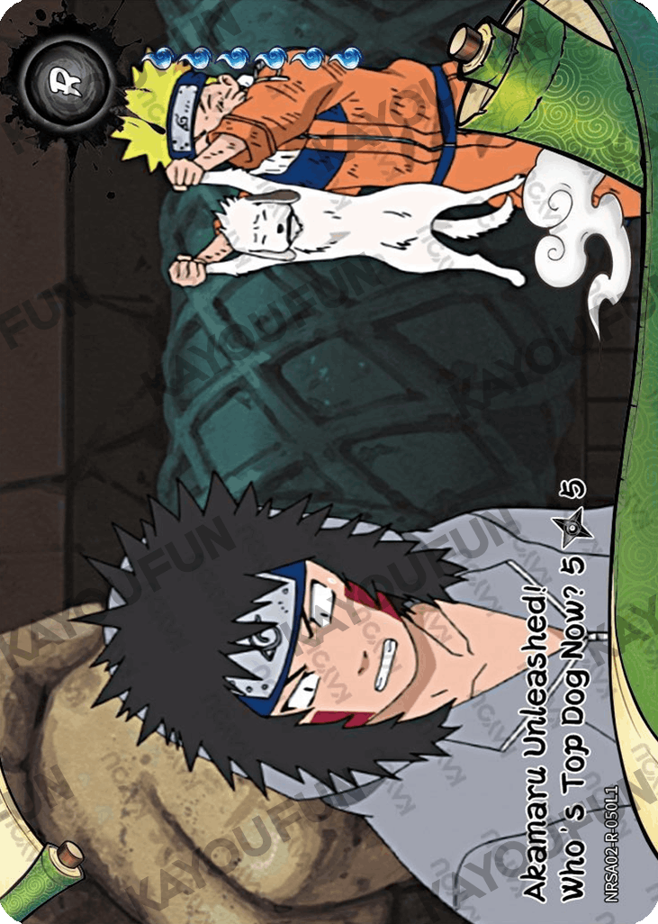 Kartu Kayou Naruto - Akamaru Unleashed! Who's Top Dog Now? 5 (R)