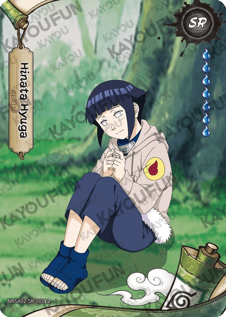 Kartu Kayou Naruto - Hinata Hyuga (SR)