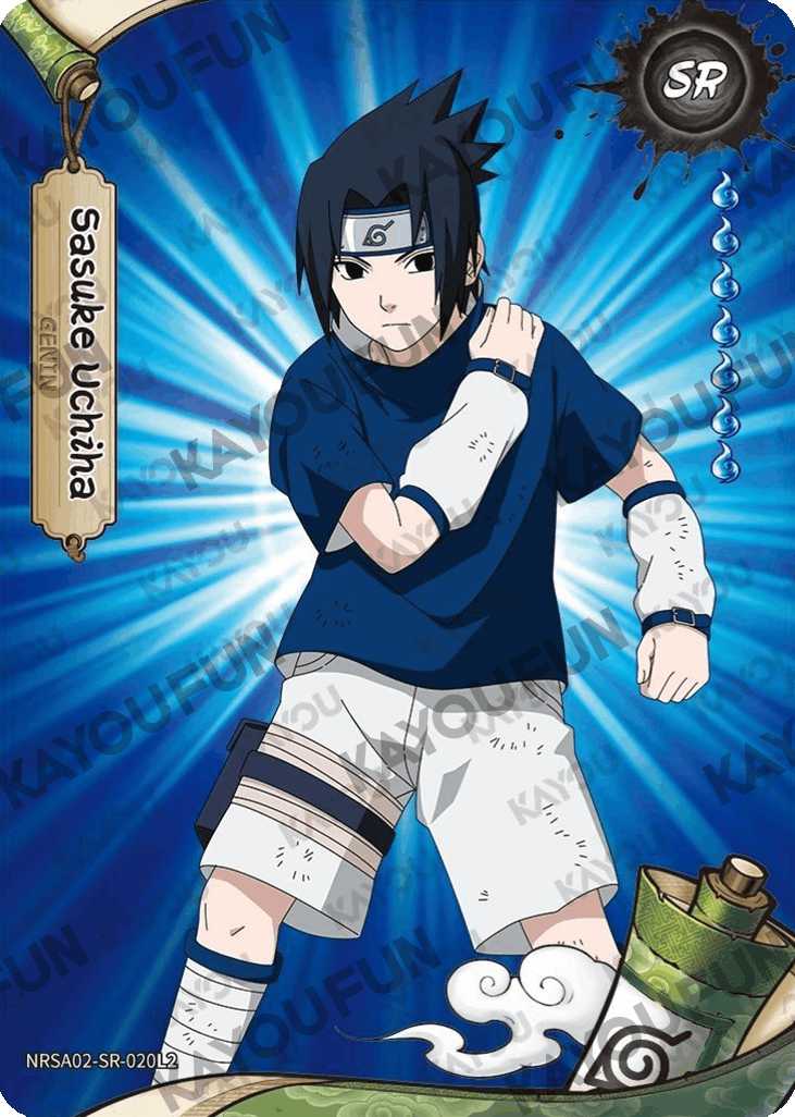 Kartu Kayou Naruto - Sasuke Uchiha (SR)