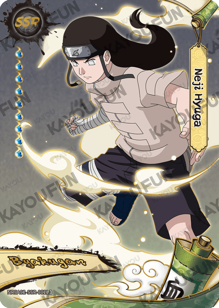 Kartu Kayou Naruto - Neji Hyuga (SSR)