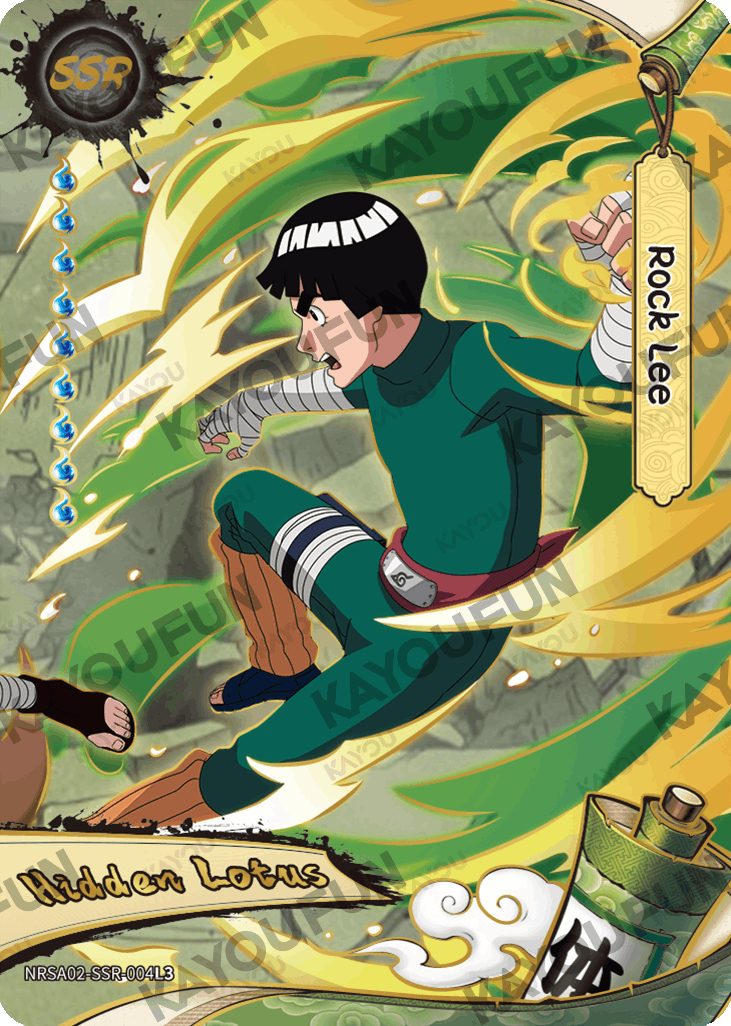 Kartu Kayou Naruto - Rock Lee (SSR)