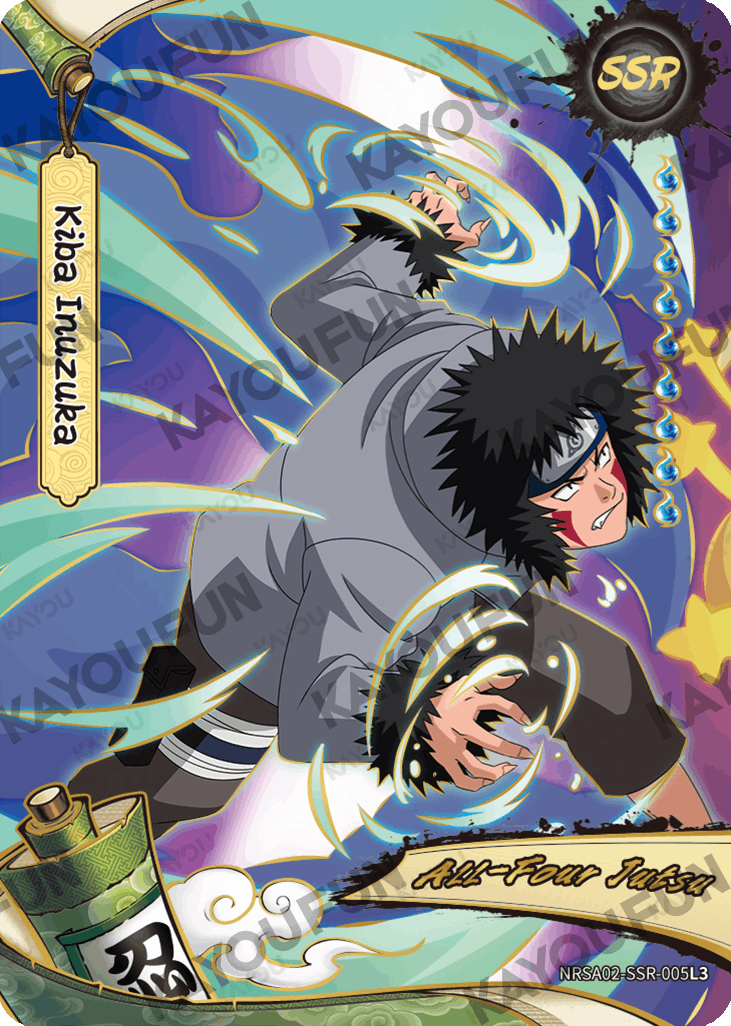 Kartu Kayou Naruto - Kiba Inuzuka (SSR)