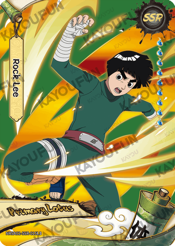 Kartu Kayou Naruto - Rock Lee (SSR)