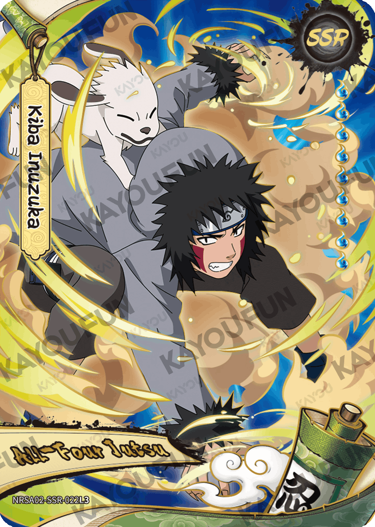 Kartu Kayou Naruto - Kiba Inuzuka (SSR)