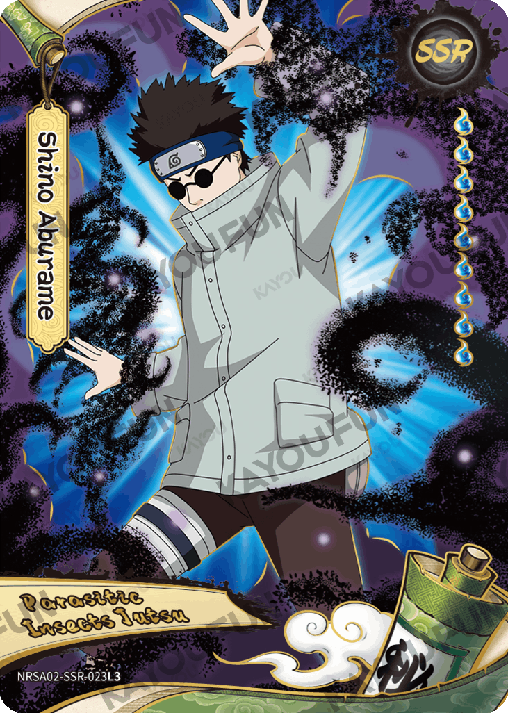 Kartu Kayou Naruto - Shino Aburame (SSR)