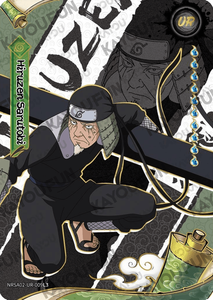 Kartu Kayou Naruto - Hiruzen Sarutobi (UR)