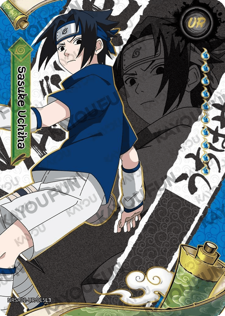 Kartu Kayou Naruto - Sasuke Uchiha (UR)