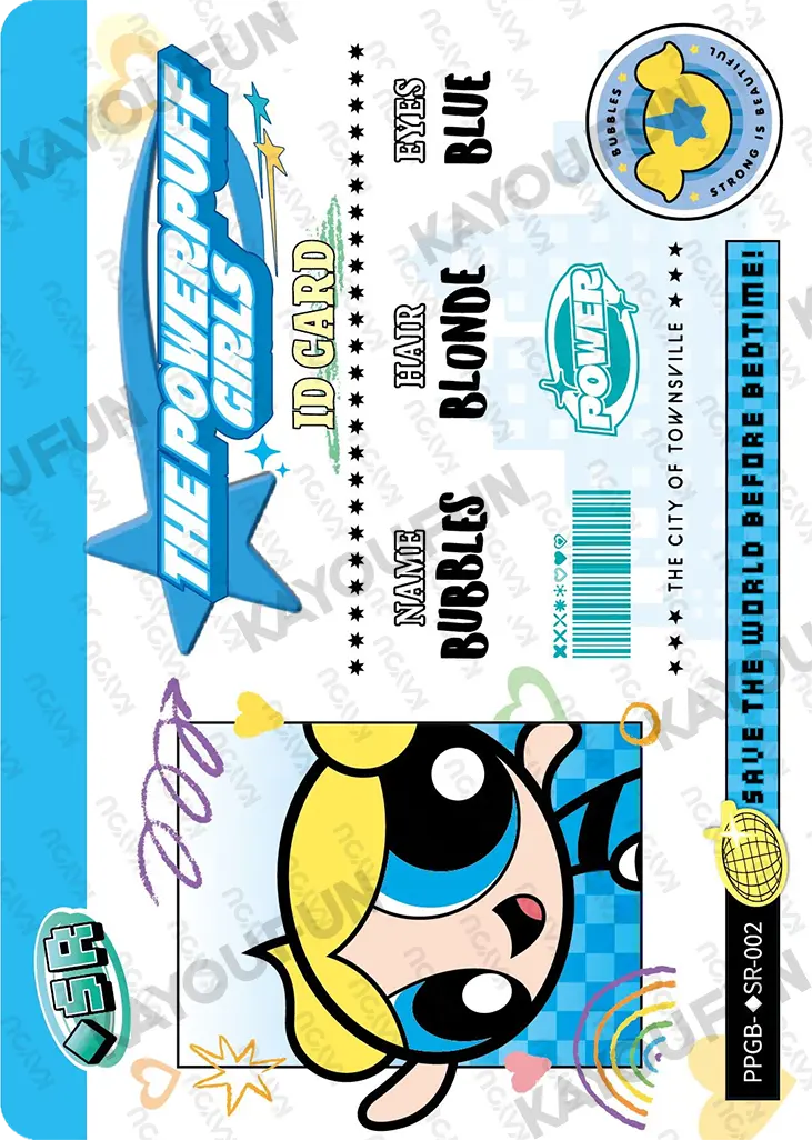Kartu Kayou The Powerpuff Girls - Bubbles (◇SR)
