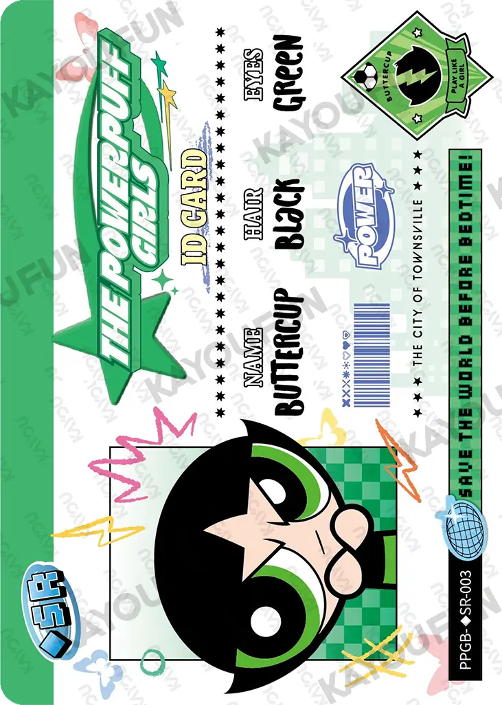 Kartu Kayou The Powerpuff Girls - Buttercup (◇SR)