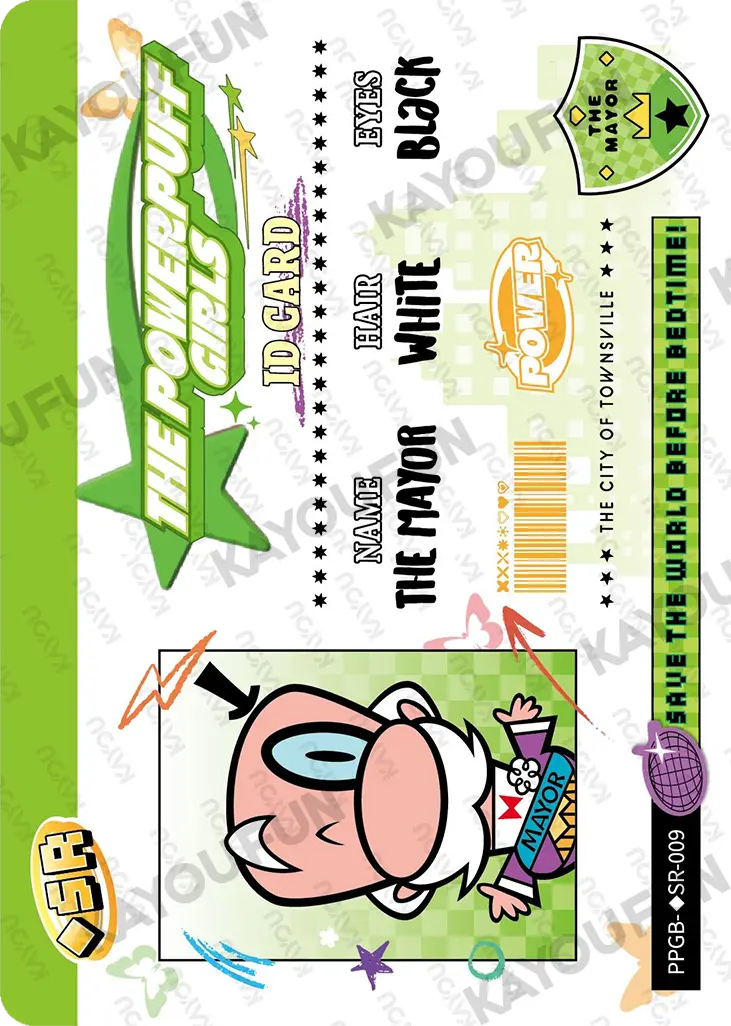 Kartu Kayou The Powerpuff Girls - The Mayor (◇SR)