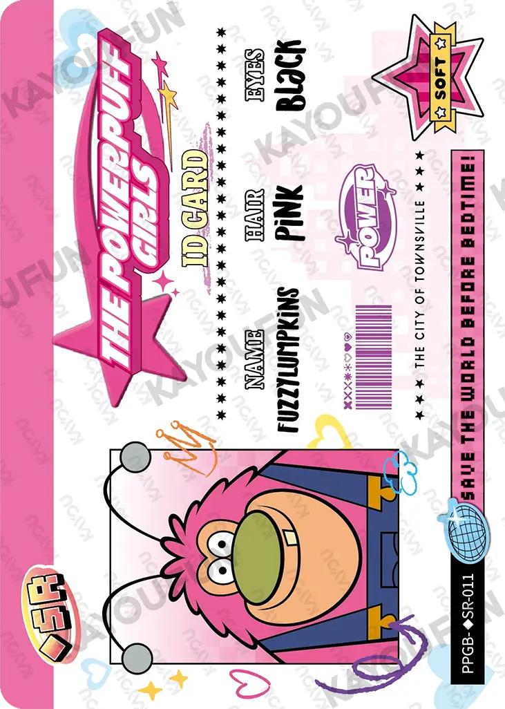 Kartu Kayou The Powerpuff Girls - Fuzzy Lumpkins (◇SR)