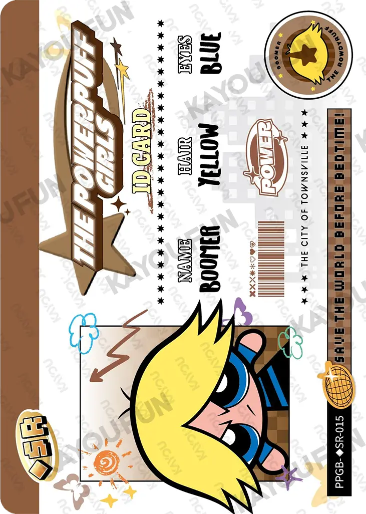 Kartu Kayou The Powerpuff Girls - Boomer (◇SR)