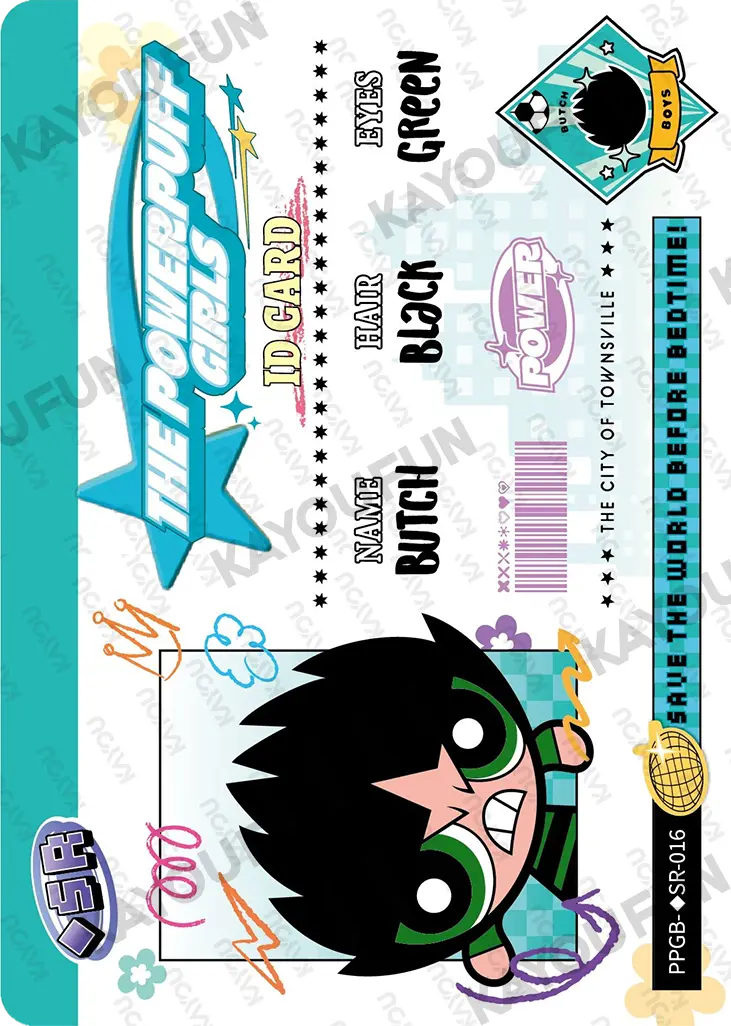 Kartu Kayou The Powerpuff Girls - Butch (◇SR)