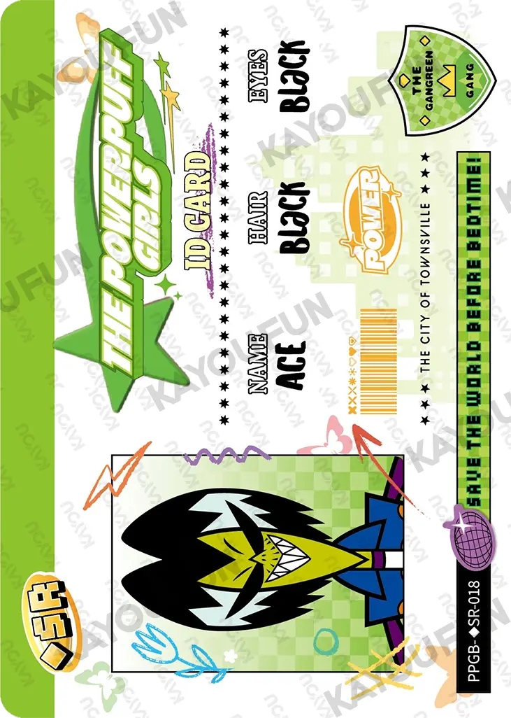 Kartu Kayou The Powerpuff Girls - Ace (◇SR)