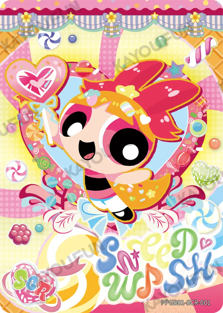 Kartu Kayou The Powerpuff Girls - Sweet Wish (SCR)