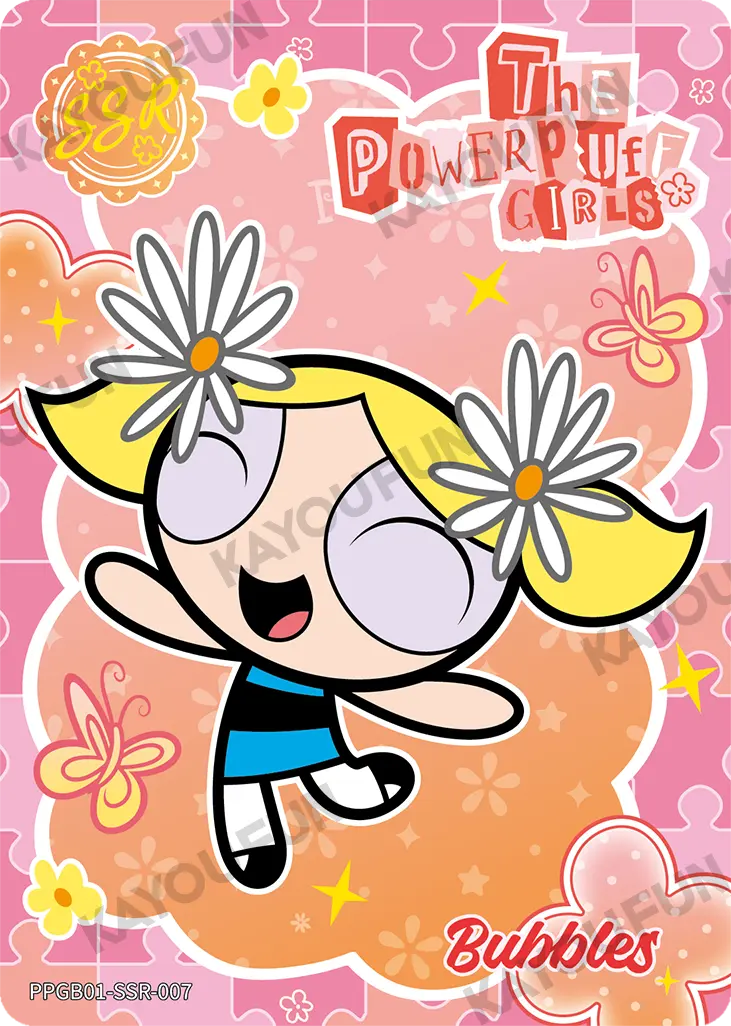 Kartu Kayou The Powerpuff Girls - Bubbles (SSR)