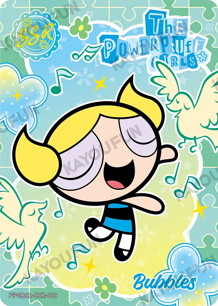 Kartu Kayou The Powerpuff Girls - Bubbles (SSR)