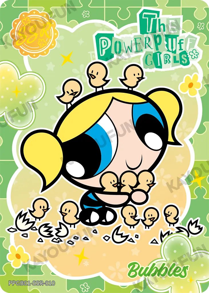 Kartu Kayou The Powerpuff Girls - Bubbles (SSR)