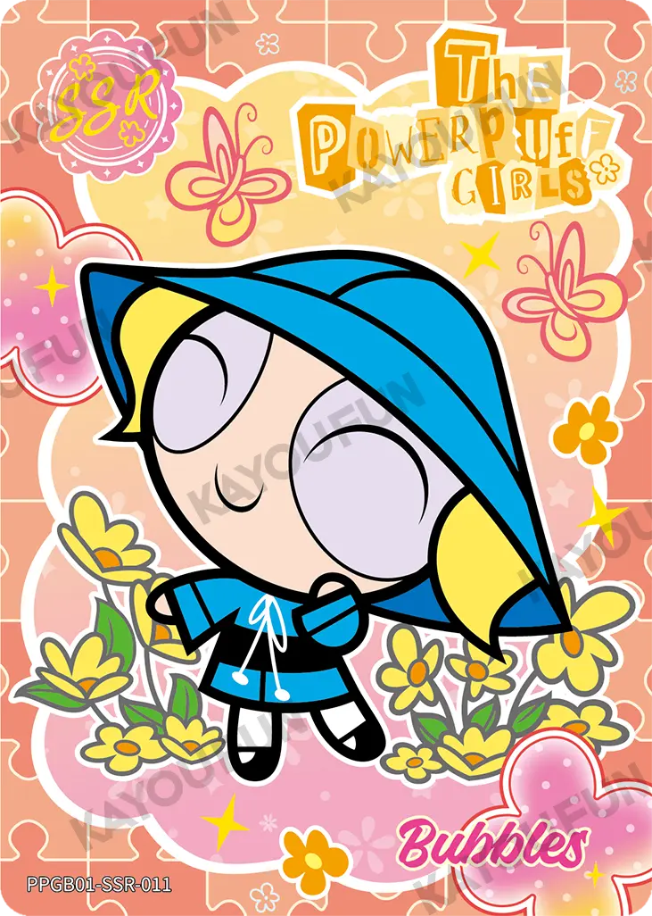 Kartu Kayou The Powerpuff Girls - Bubbles (SSR)