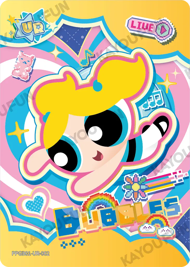 Kartu Kayou The Powerpuff Girls - Bubbles (UR)