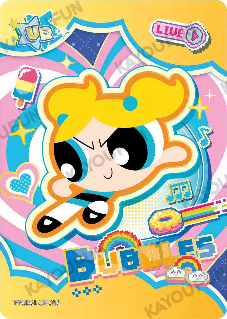 Kartu Kayou The Powerpuff Girls - Bubbles (UR)
