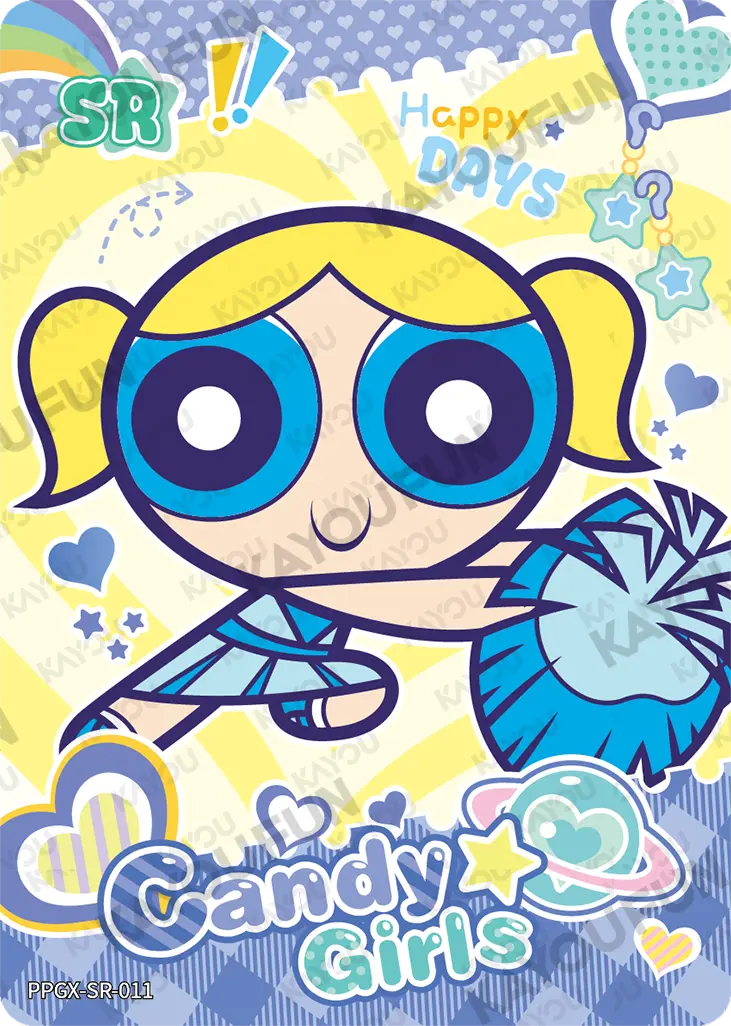 Kartu Kayou The Powerpuff Girls - Bubbles (SR)