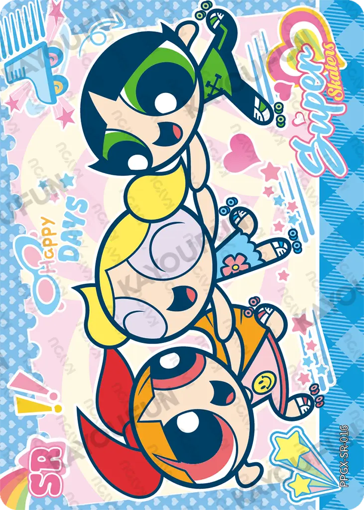 Kartu Kayou The Powerpuff Girls - Super Skaters (SR)