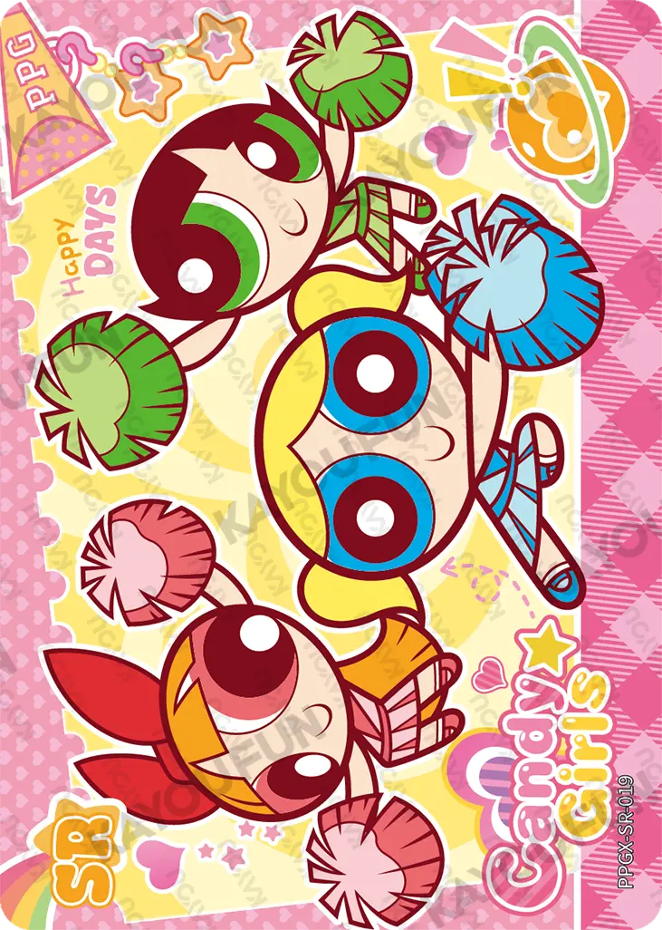 Kartu Kayou The Powerpuff Girls - Super Skaters (SR)