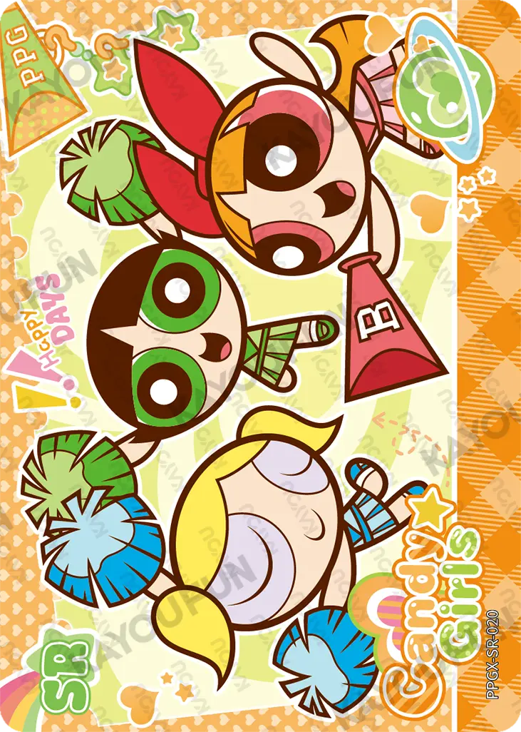 Kartu Kayou The Powerpuff Girls - Super Skaters (SR)