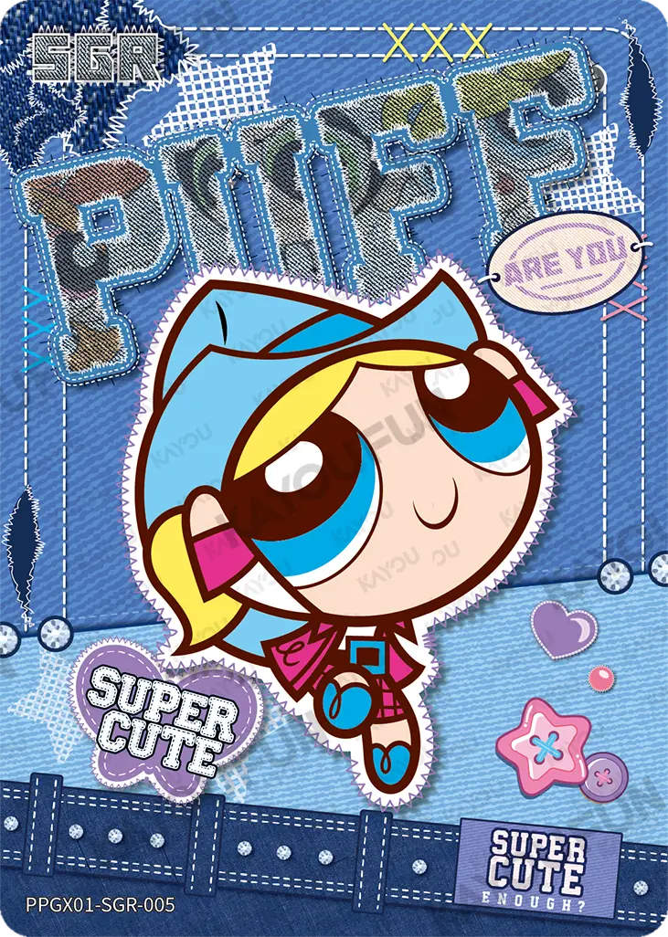 Kartu Kayou The Powerpuff Girls - Bubbles (SGR)