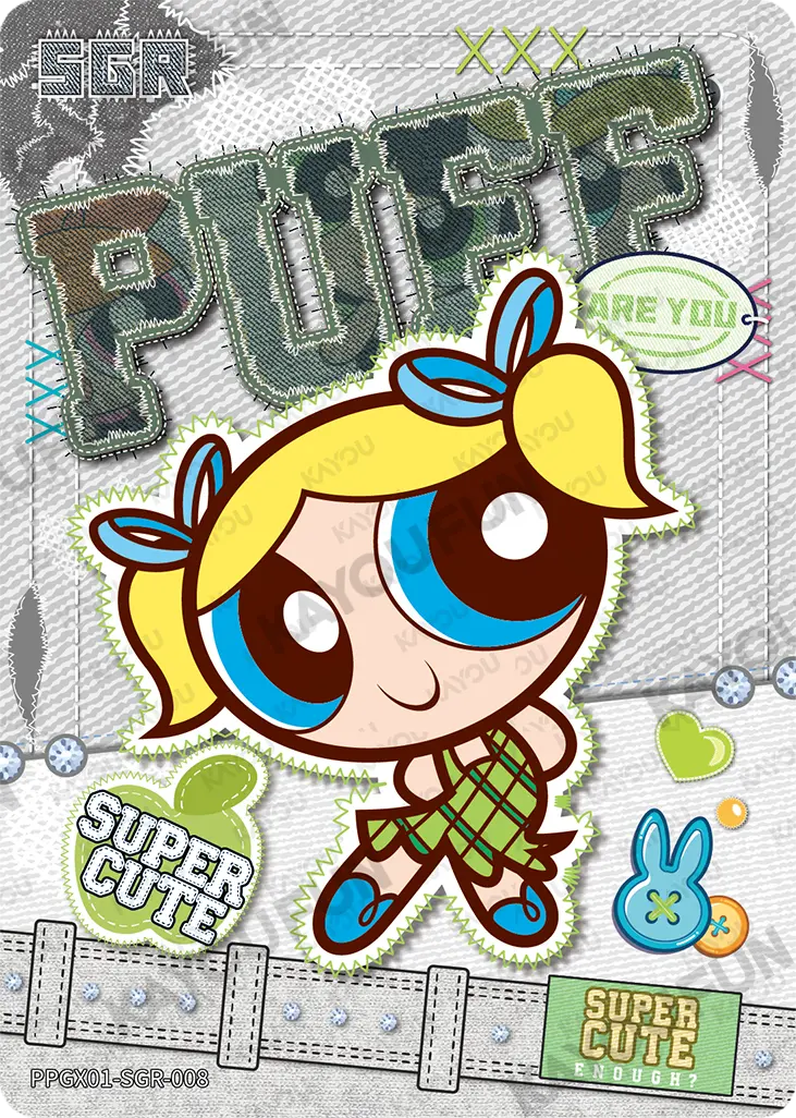 Kartu Kayou The Powerpuff Girls - Bubbles (SGR)