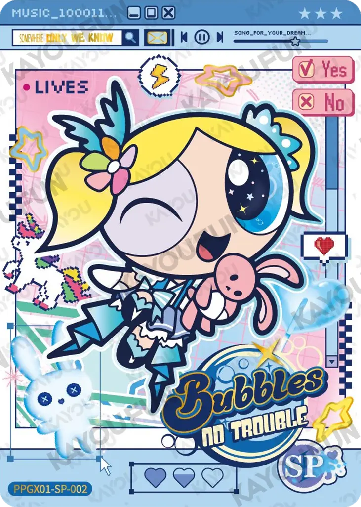 Kartu Kayou The Powerpuff Girls - Bubbles (SP)