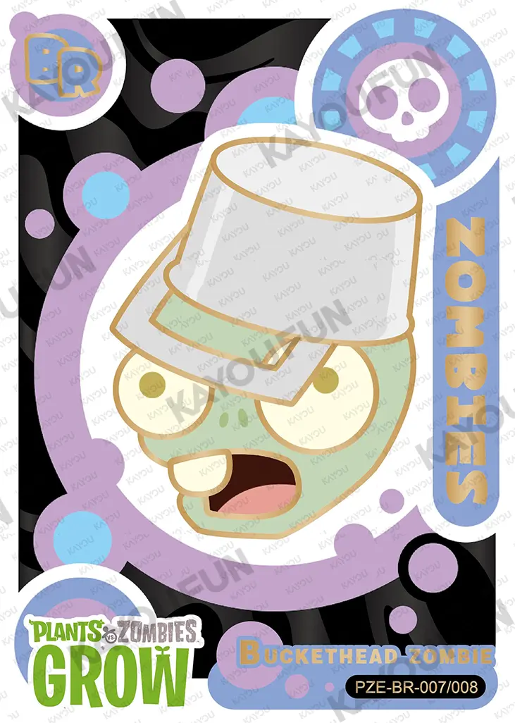 Kartu Kayou Plants vs. Zombies - Buckethead Zombie (BR)
