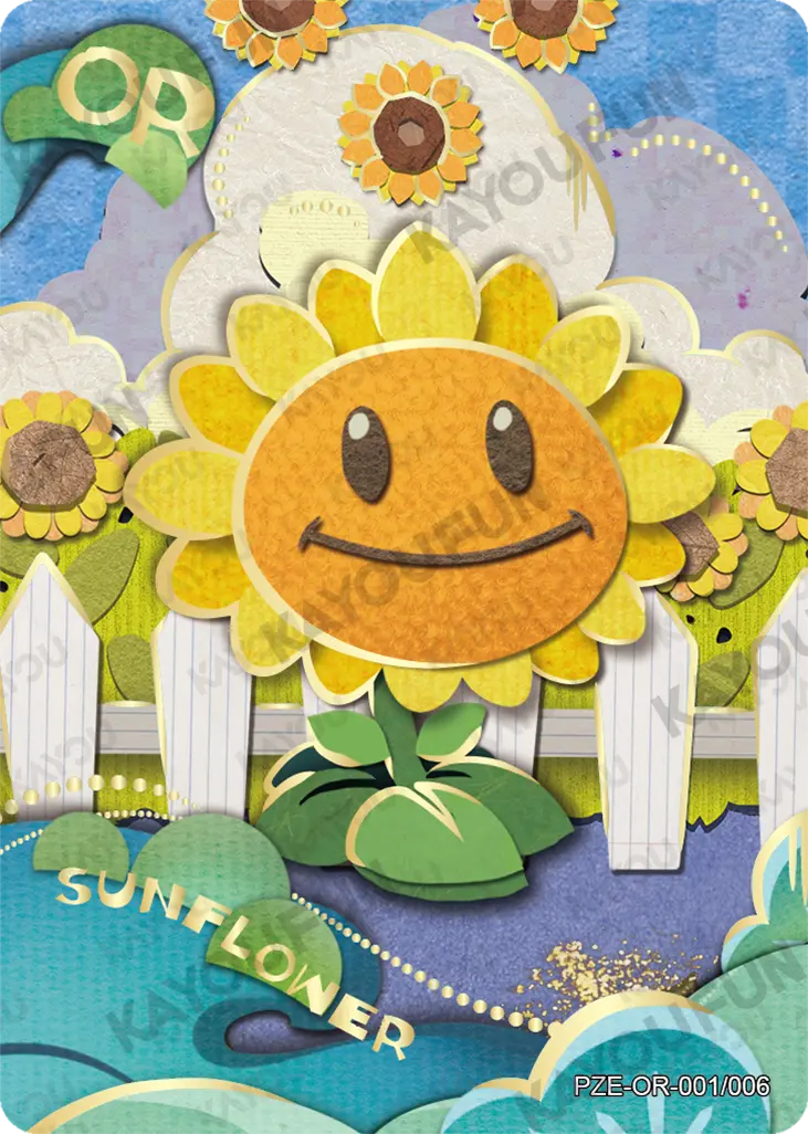 Kartu Kayou Plants vs. Zombies - Sunflower (OR)